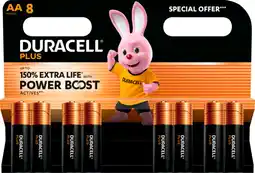 Auchan Duracell lot de 8 piles plus offre