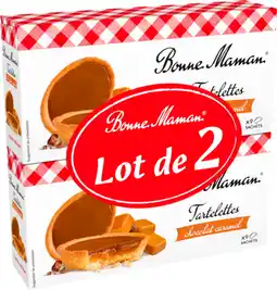Auchan Bonne maman tartelettes au chocolat et caramel bonne maman offre