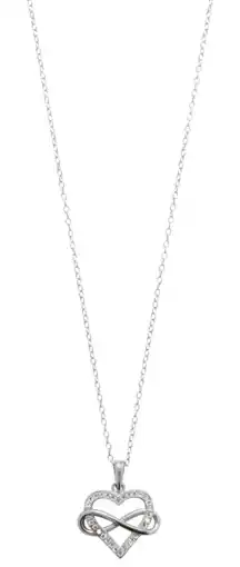 Auchan Collier argent et oxydes de zirconium offre