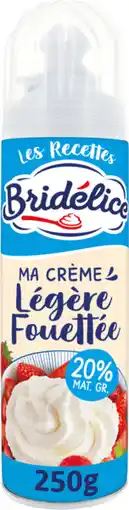 Auchan Bridelice crème légère fouettée bridélice offre