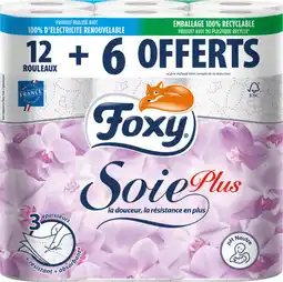 Auchan Foxy papier toilette soie plus foxy offre