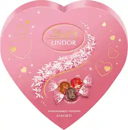 Auchan Supermarché Lindt boîte coeur lait et noisettes lindor lindt offre