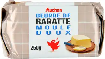 Auchan Supermarché Auchan beurre de baratte moulé doux auchan offre