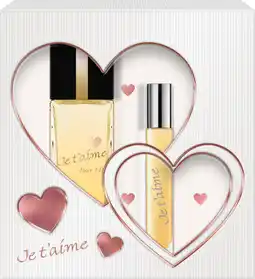 Auchan Supermarché Je t aime coffret parfum je t'aime evaflor offre