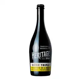 Auchan Supermarché Sans marque bière triple héritage offre
