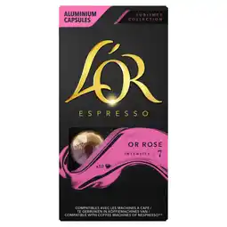 Auchan Supermarché L or capsules de café or rose espresso l'or offre