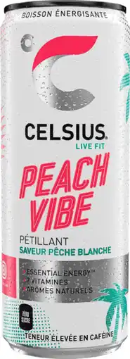 Auchan Supermarché Celsius celsius peach vibe offre