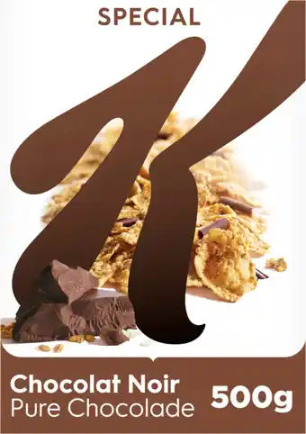 Auchan Supermarché Kellogg s céréales chocolat noir spécial k kellogg's offre