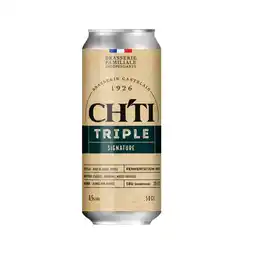 Auchan Supermarché Chti bière triple signature ch'ti offre