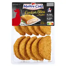 Auchan Supermarché Maitre coq 10 cordons bleus de poulet maître coq offre
