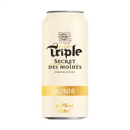 Auchan Supermarché Triple secret des moines bière blonde triple secret des moines offre
