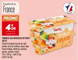 Netto Netto Crémeux aux morceaux de fruits offre