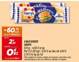 Netto Harrys 6 Maxi burger offre