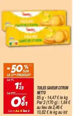 Netto Netto Tuiles saveur citron offre