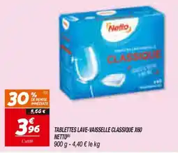 Netto Netto Tablettes lave-vaisselle classique x60 offre