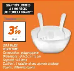 Netto Set à salade decille home offre