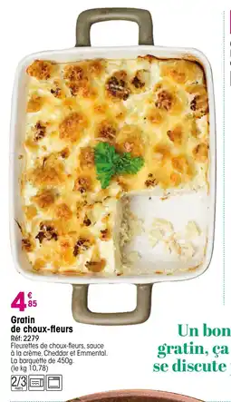 Croque Gel Gratin de choux-fleurs offre