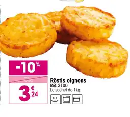 Croque Gel Röstis oignons offre