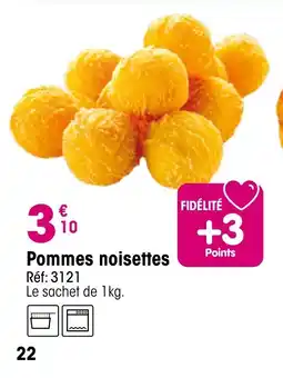Croque Gel Pommes noisettes offre