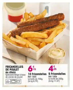 Croque Gel Fricandelles de poulet au choix offre