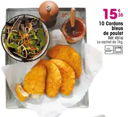 Croque Gel 10 cordons bleus de poulet offre