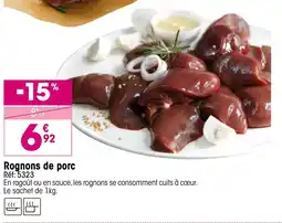 Croque Gel Rognons de porc offre