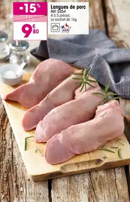 Croque Gel Langues de porc offre