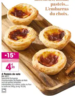 Croque Gel 4 pasteis de nata offre