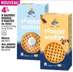 Croque Gel 8 gaufres rondes à toaster au choix offre