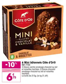Croque Gel 6 mini bâtonnets côte d'or offre