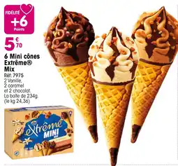 Croque Gel 6 mini cônes extrême mix offre