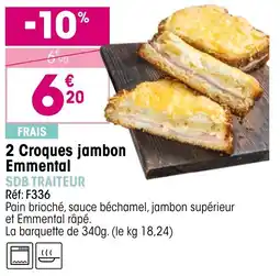 Croque Gel 2 croques jambon emmental sdb traiteur offre