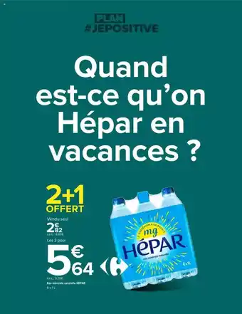 Carrefour Eau Minérale Naturelle Hépar offre