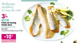Croque Gel Filets de hareng fumés doux bourgain & fils offre