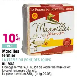 Croque Gel Maroilles is fermier la ferme du pont des loups offre