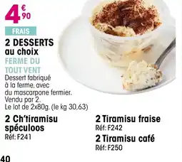 Croque Gel 2 desserts au choix ferme du tout vent offre