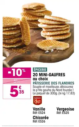 Croque Gel 20 mini-gaufres au choix pâtisserie des flandres offre