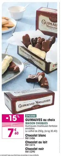 Croque Gel Guimauves au choix maison chuques offre