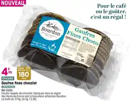 Croque Gel Gaufres fines chocolat bourdon offre