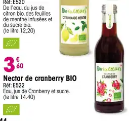 Croque Gel Nectar de cranberry bio offre
