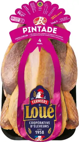 Auchan Loue pintade fermière de loué label rouge offre