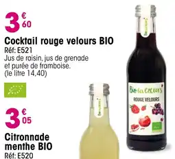 Croque Gel Cocktail rouge velours bio offre