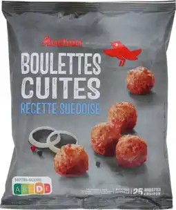 Auchan Auchan boulettes cuites recette suédoise surgelées auchan offre