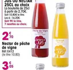 Croque Gel Nectar de pêche de vigne offre