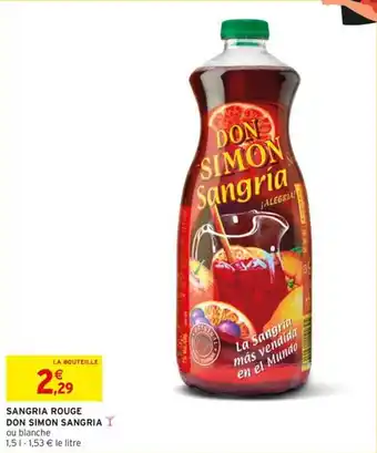 Sangria rouge don simon sangria