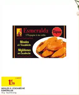 Intermarché Moules à l'escabèche esmeralda offre