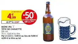 Intermarché Bière ipa tête de chouette offre