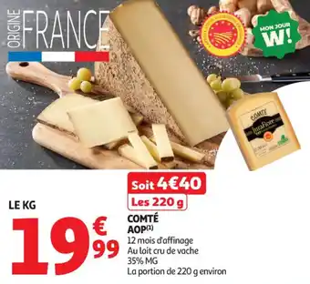 Auchan Supermarché Comté aop offre