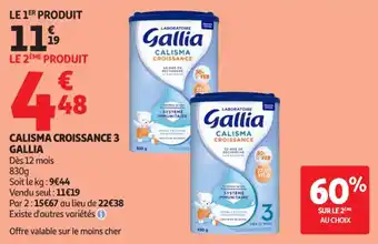 Calisma croissance 3 gallia