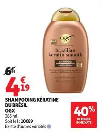 Shampooing kératine du brésil ogx